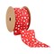 LaRibbons 2 1/2" Wired Ribbon | "Glitter Polka Dot" | 10 Yard Roll